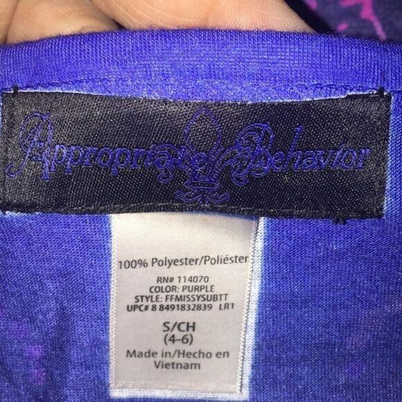 Appropriate Behavior Tank Top Size S - Picture 3 of 4